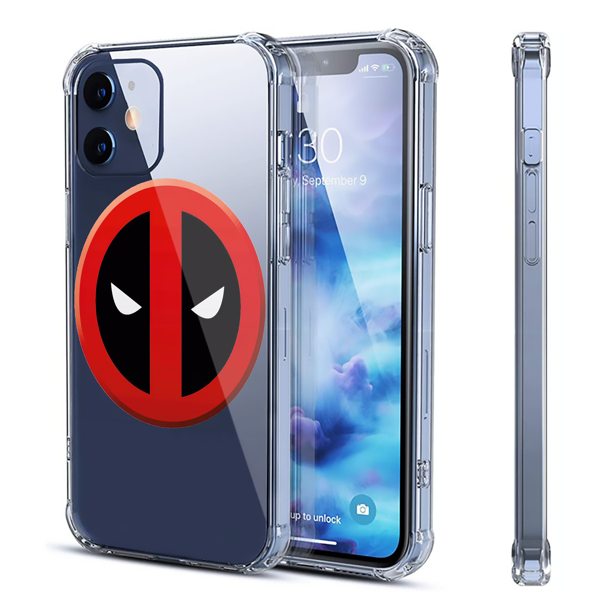 （画像用） Deadpool デッドプール 【iPhone 12シリーズ対応】透明スマホケース（クリアソフトケース）